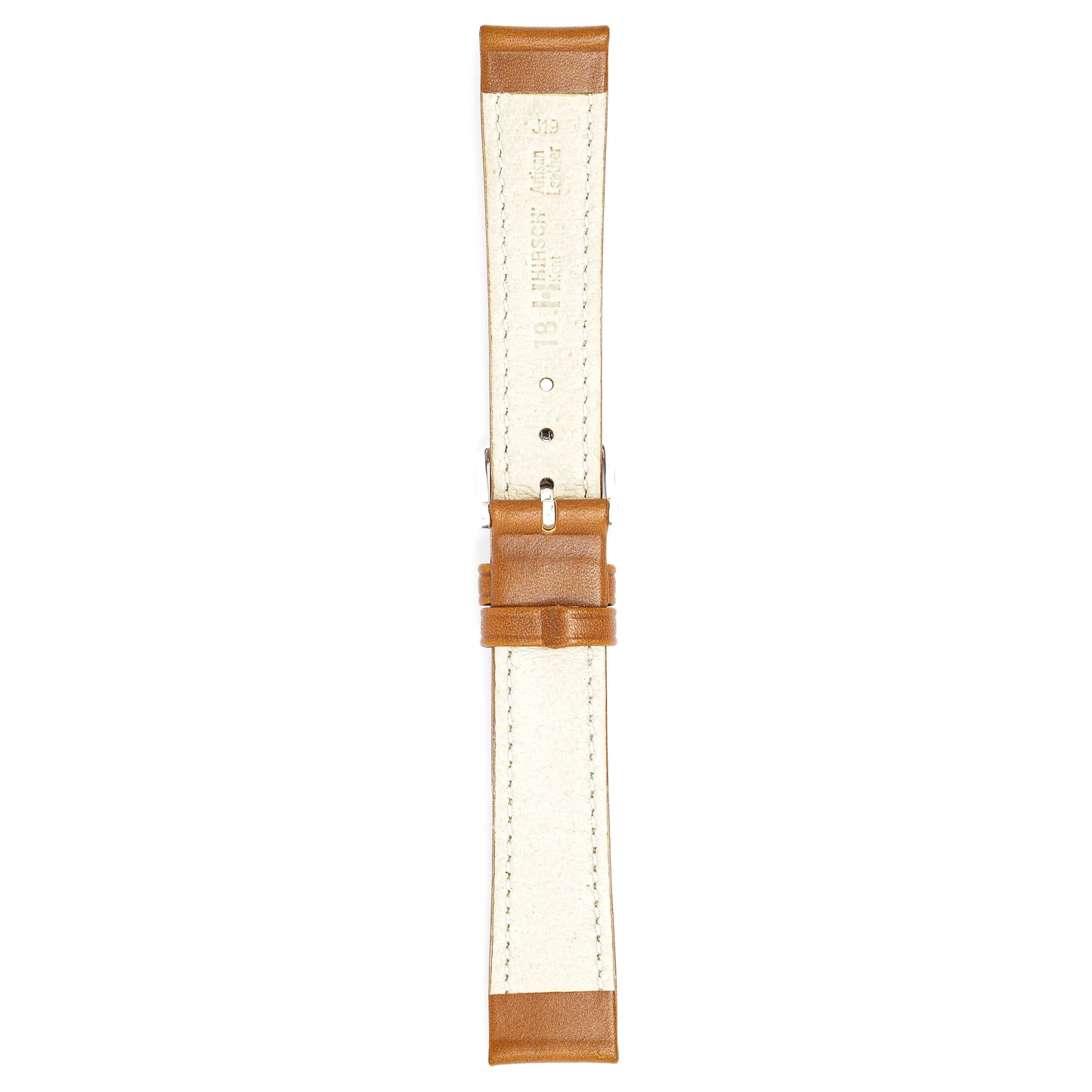 Hirsch Watch Kent 18mm Long Brown Leather Strap