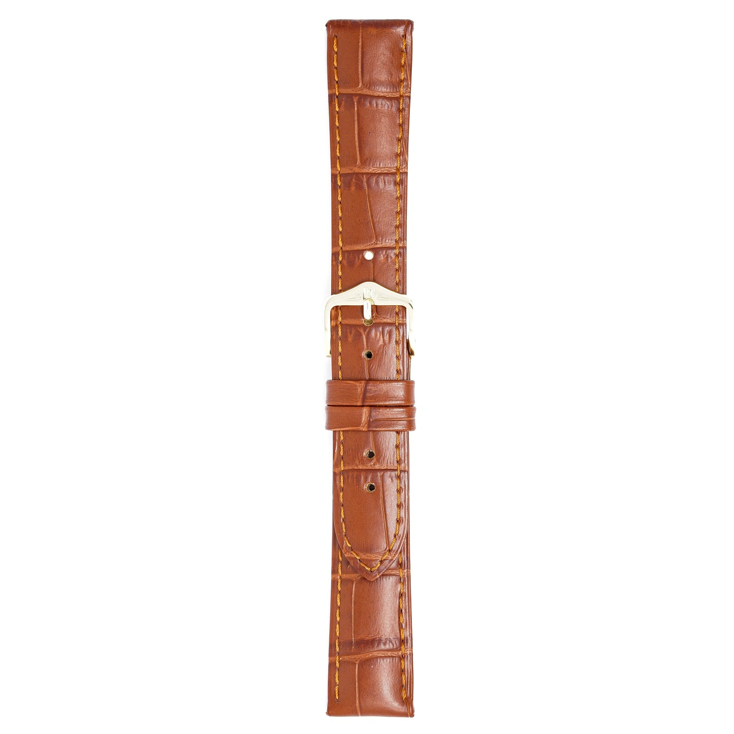 Hirsch Watch Duke 18mm Long Brown Leather Strap