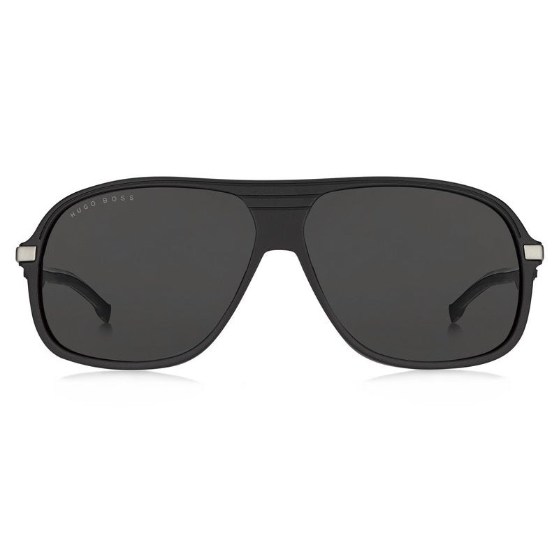 Boss by BOSS Men's Sunglasses Pilot Black/Grey 1200/N/S TI7 63