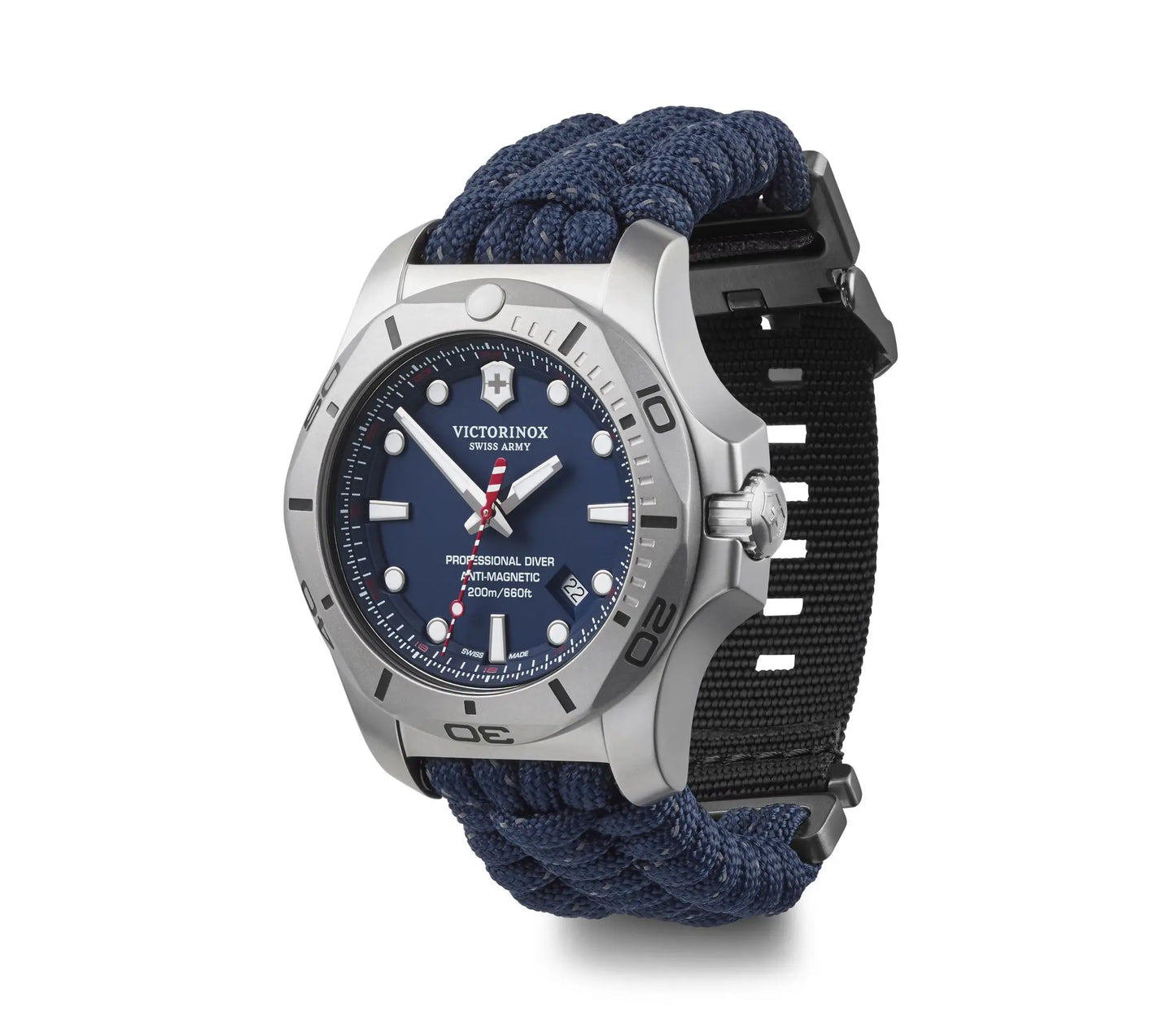 Victorinox Mens Watch I.N.O.X. Professional Diver Blue Paracord 241843