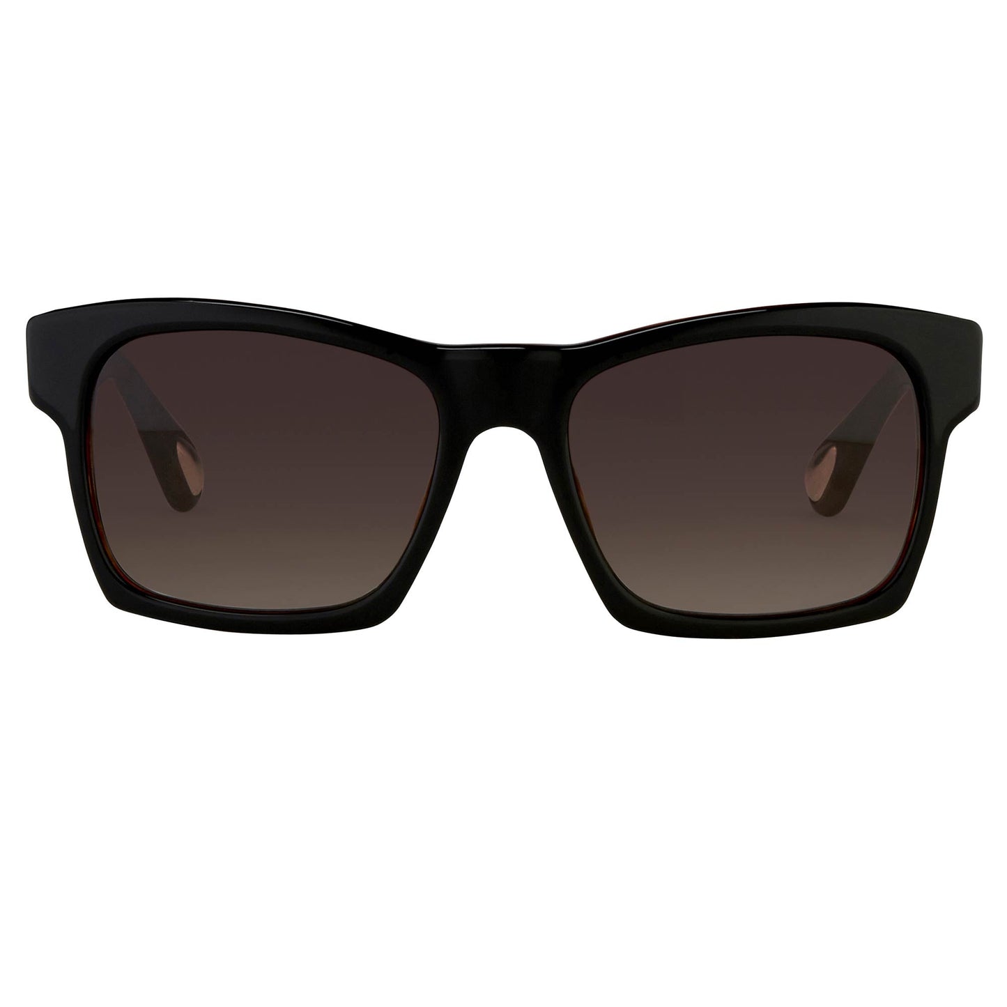 Ann Demeulemeester Sunglasses D-Frame Black Tortoise Shell Tone and Brown