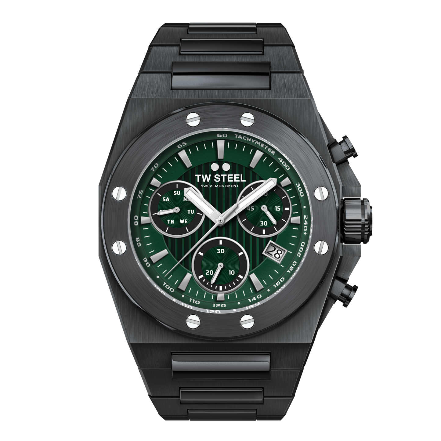 TW Steel Watch CEO Tech Green Black CE4081