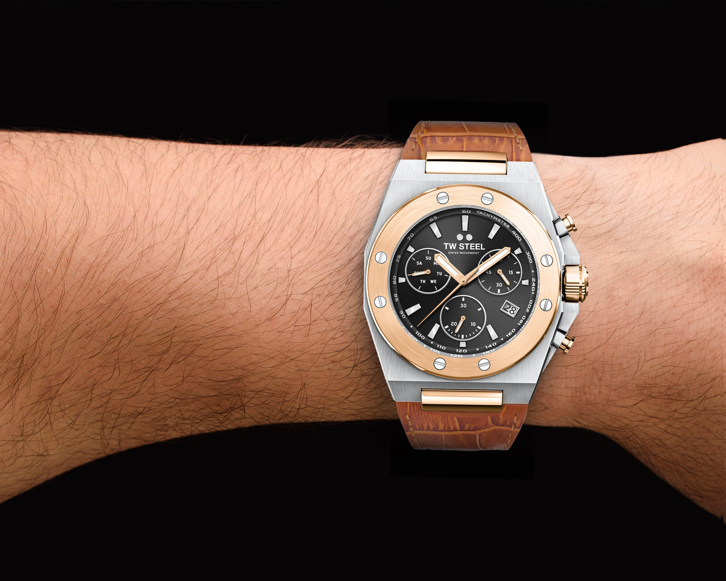 TW Steel Watch CEO Tech RG Steel Rose Gold CE4087