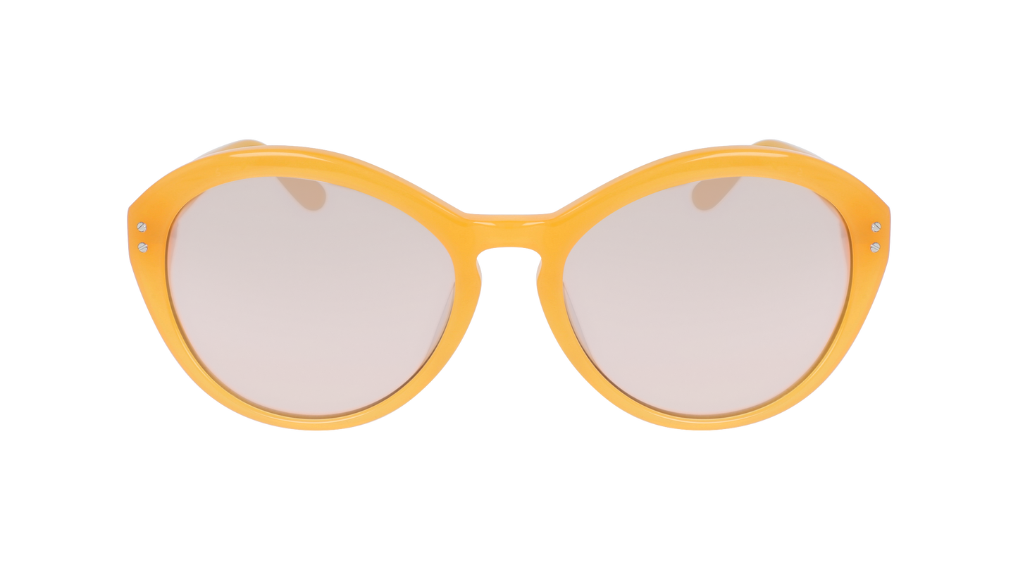 Calvin Klein Women's Sunglasses Oversized Cat Eye Yellow CK18506S 870
