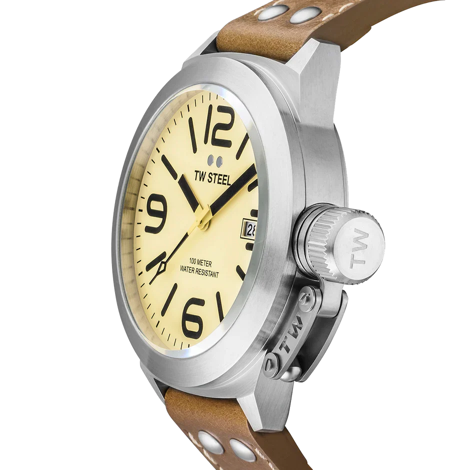 TW Steel Watch Classic Canteen Cream CS12