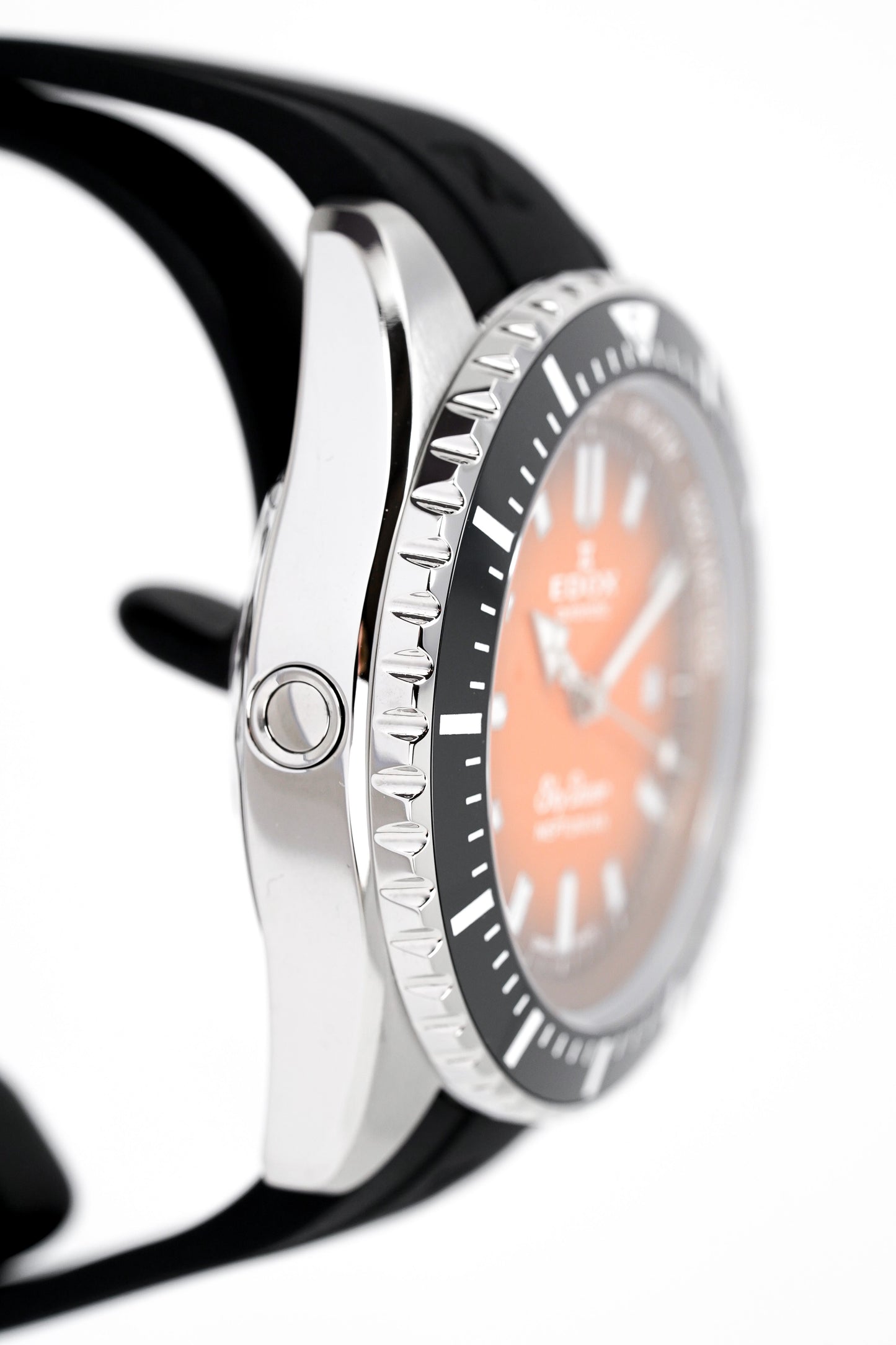 Edox Men's Watch Neptunian Sky Diver Automatic Orange 80120-3NCA-ODN