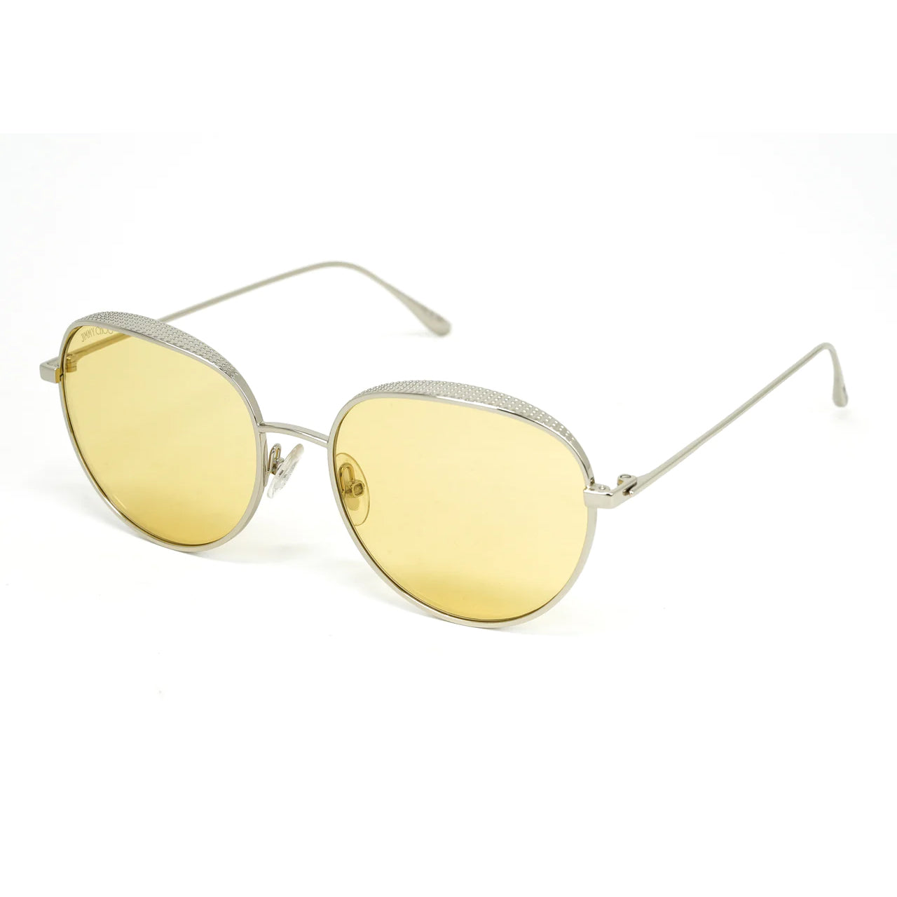 Jimmy Choo Women's Sunglasses Round Silver/Yellow ELLO/S DYG