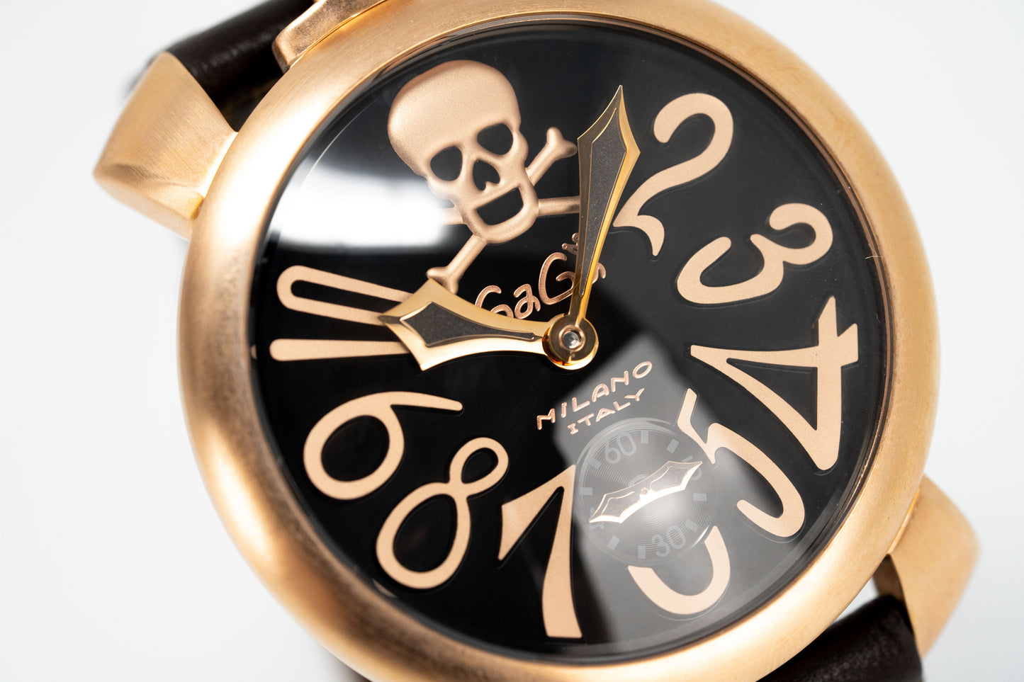 Gagà Milano Manuale 48mm Men's Watch Rose Gold Skull 5011.ART01S