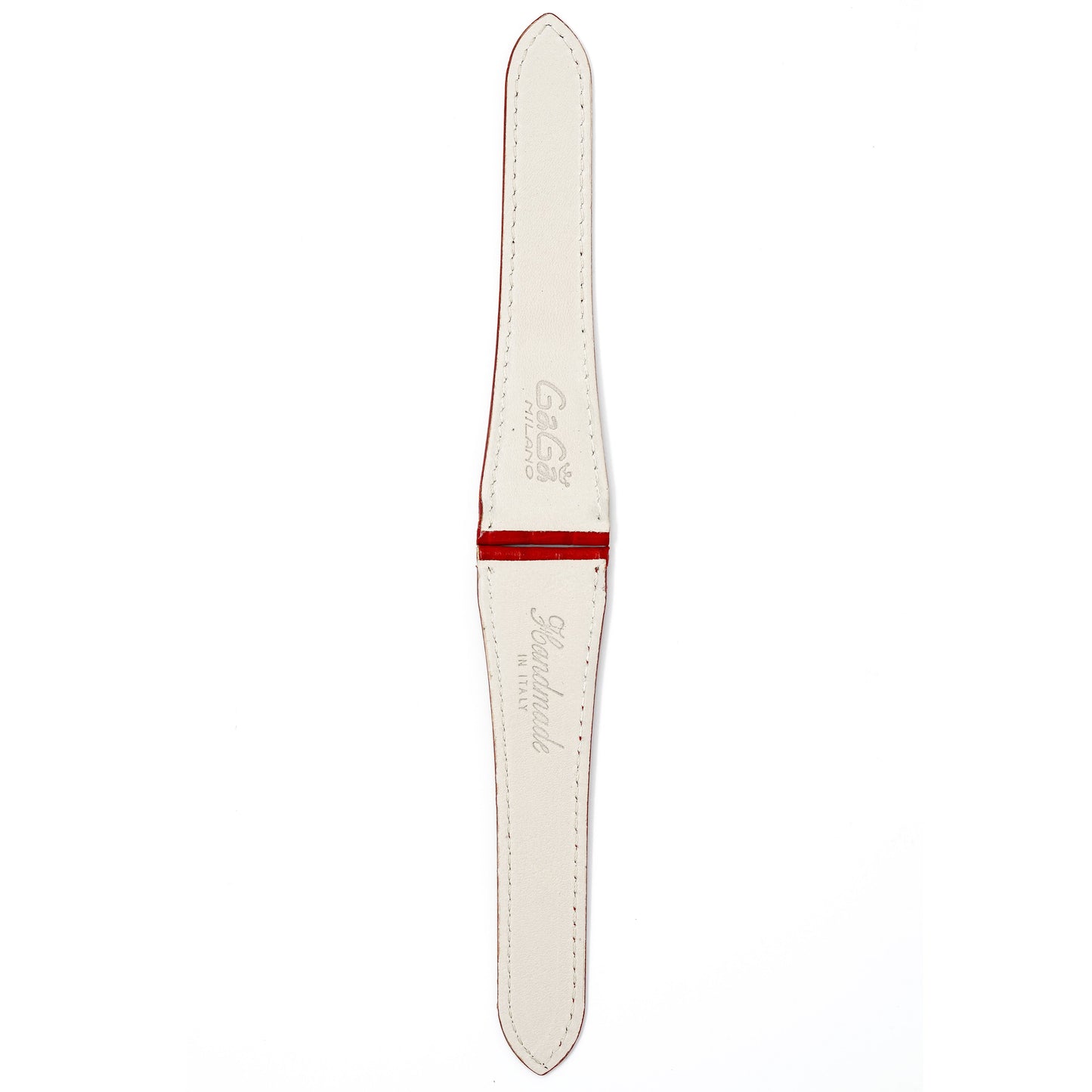Gagà Milano Watch Red Lizard Leather Butterfly Strap