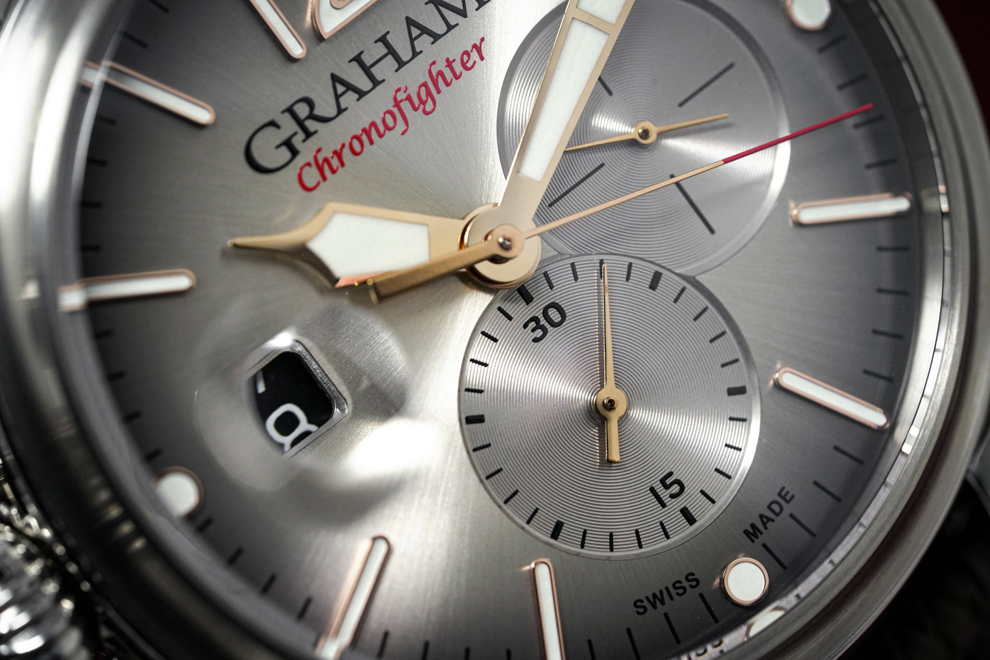 Graham Chronofighter Grand Vintage Steel Rubber 2CVDS.S02A