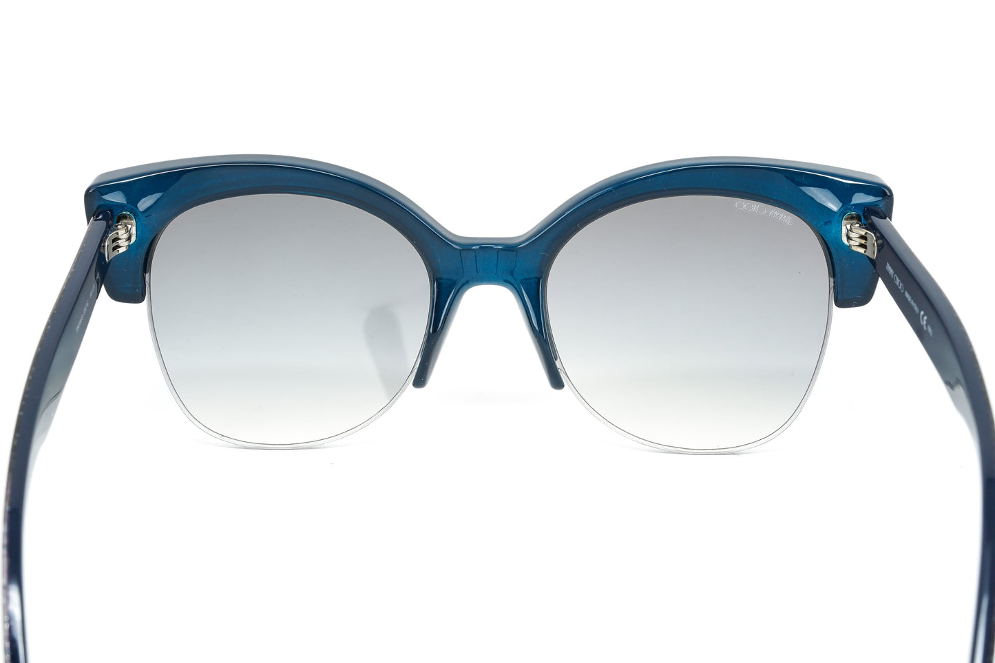Jimmy Choo Women's Sunglasses Classic Square Navy Glitter PRIYA/S JOJ