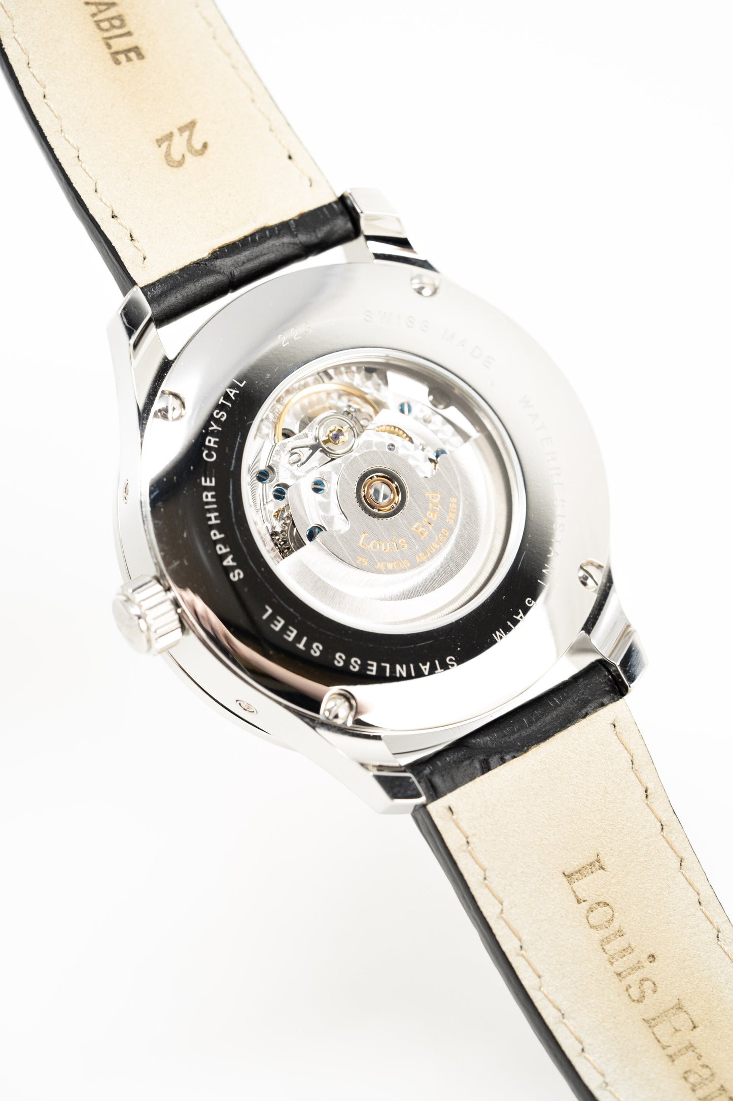 Louis Erard Watch Men's Automatic 1931 Moon Phase Black 48223AA02.BDC51