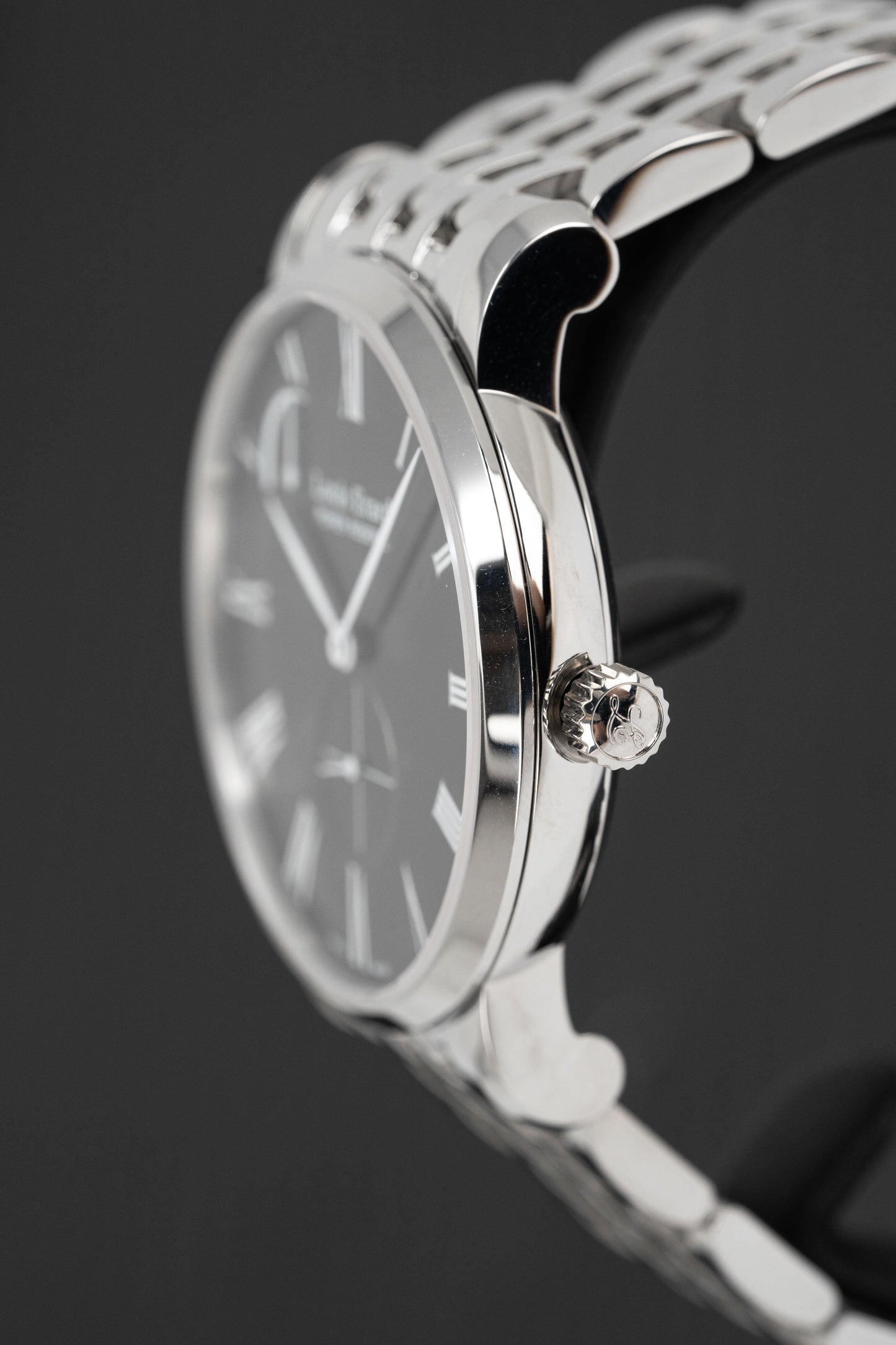 Louis Erard Watch Men's Hand Winding Excellence Black Steel 53230AA12.BMA35