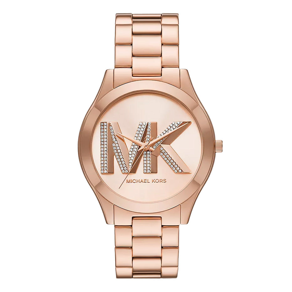 Michael Kors Ladies Watch Slim Runway 42mm Rose Gold MK4733