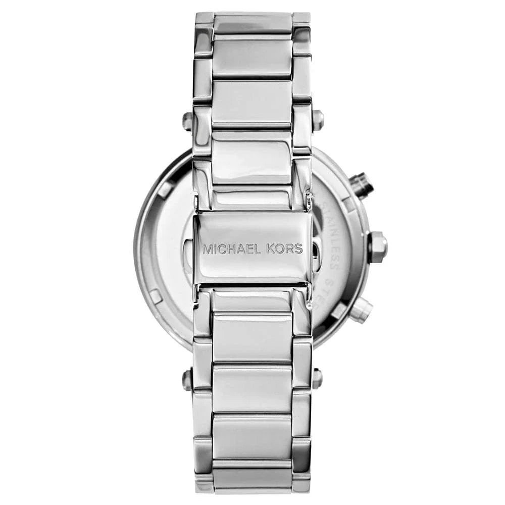 Michael Kors Silver Parker 39mm Chronograph Ladies Watch MK5353