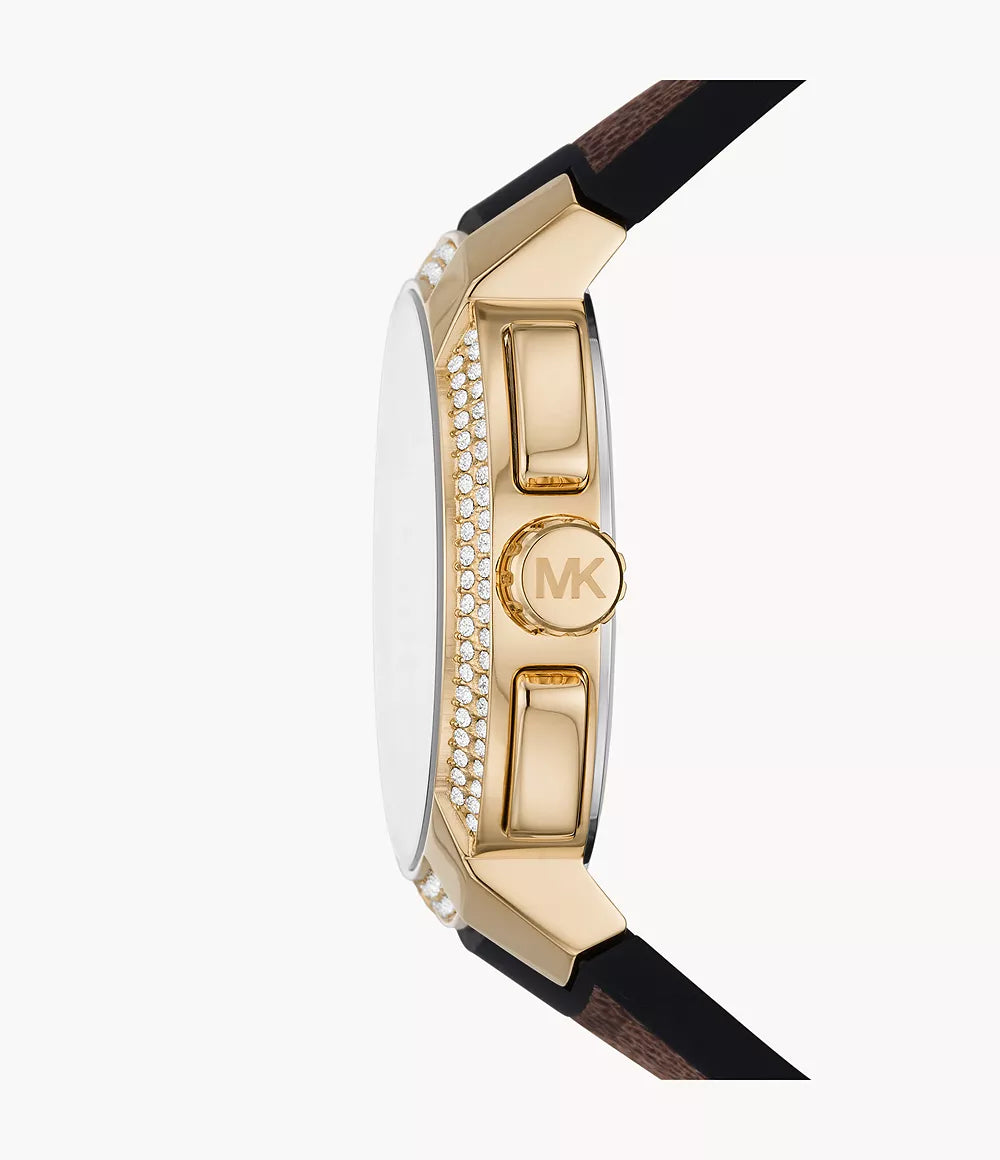 Michael Kors Ladies Watch Sidney Multifunction 42mm White Brown MK6948