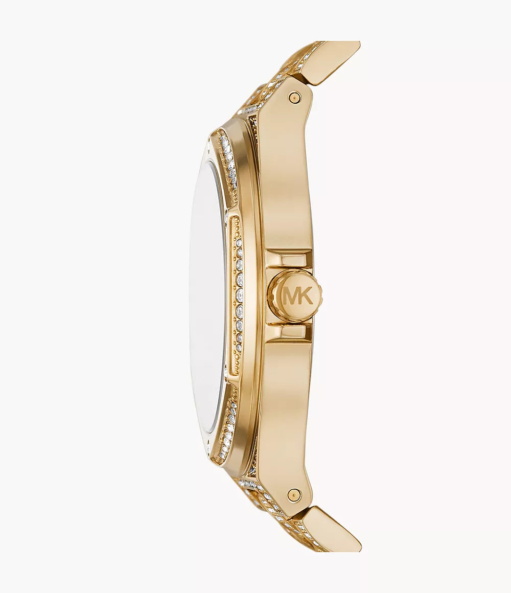 Michael Kors Ladies Watch Lennox 41mm White Gold MK6991