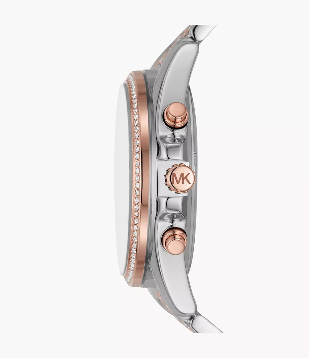 Michael Kors Ladies Watch Whitney Chronograph 44mm Two-Tone MK7225