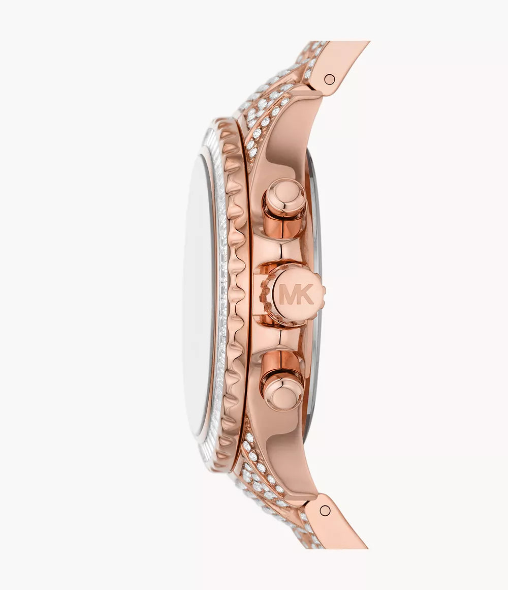 Michael Kors Ladies Watch Everest Chronograph 36mm Rose Gold MK7235