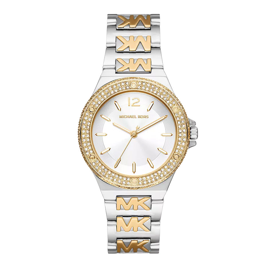 Michael Kors Ladies Watch Lennox 37mm Silver Gold MK7338