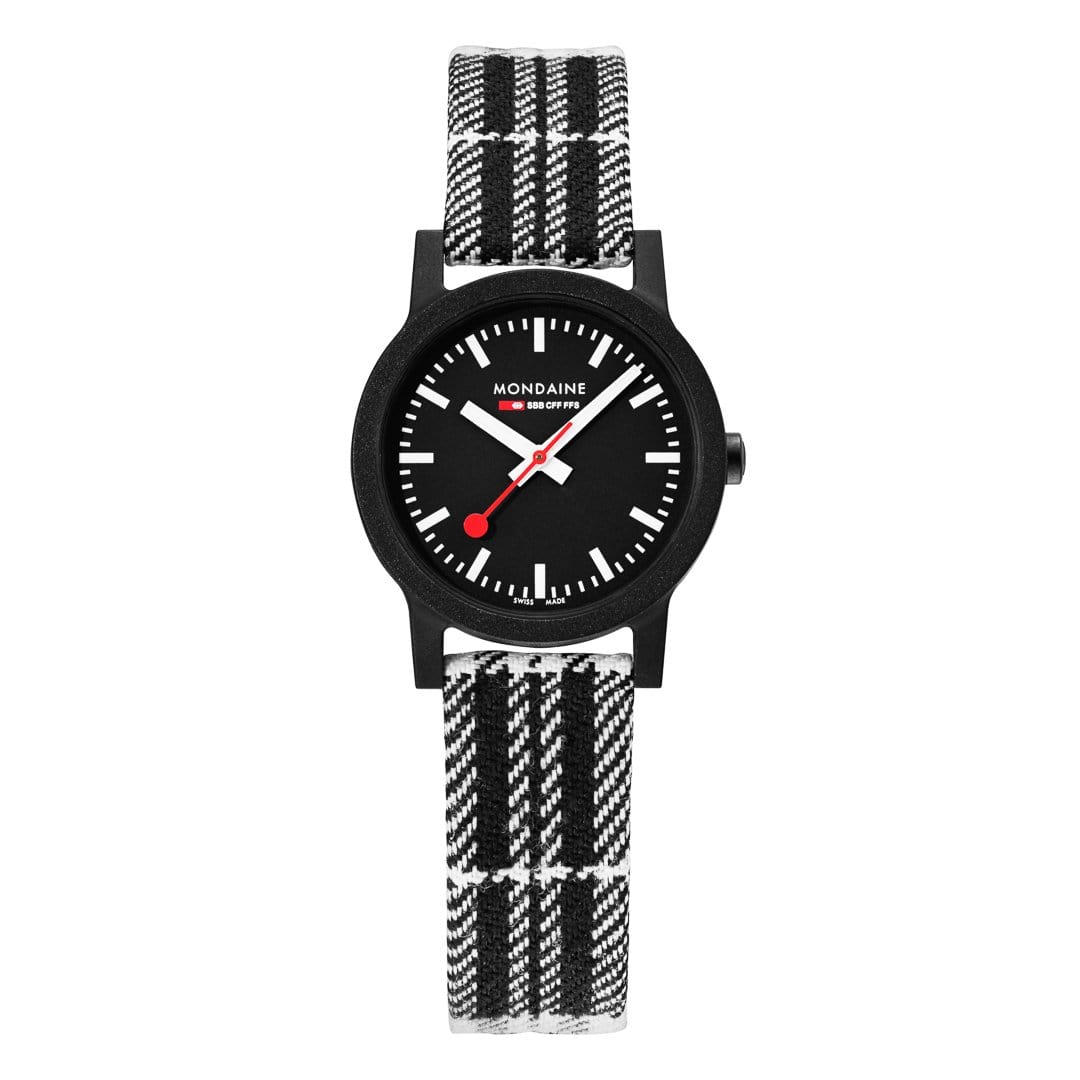 Mondaine Ladies Watch Essence Black White MS1.32120.LB