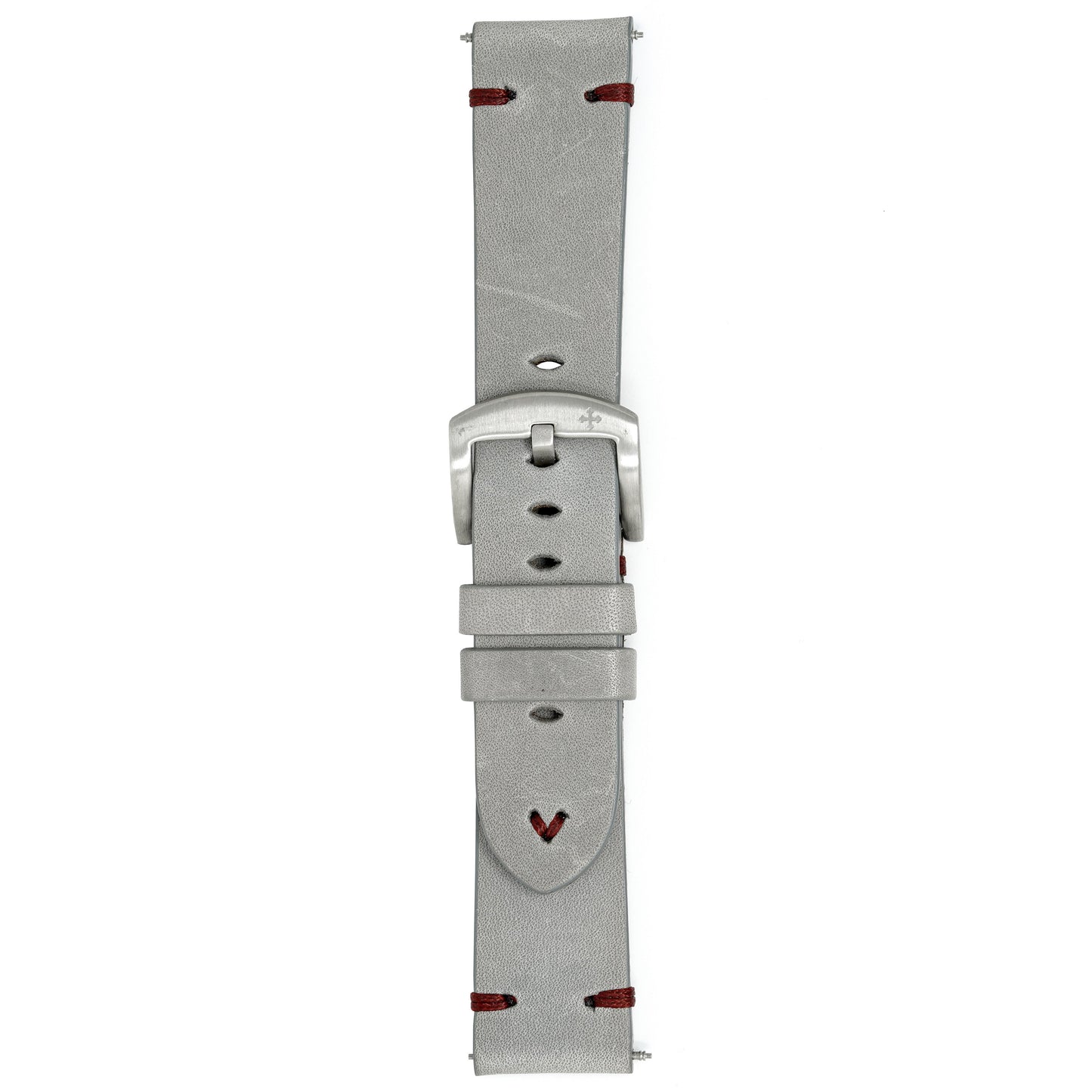 Meccaniche Veneziane Watch Nereide Grey Red Leather Strap
