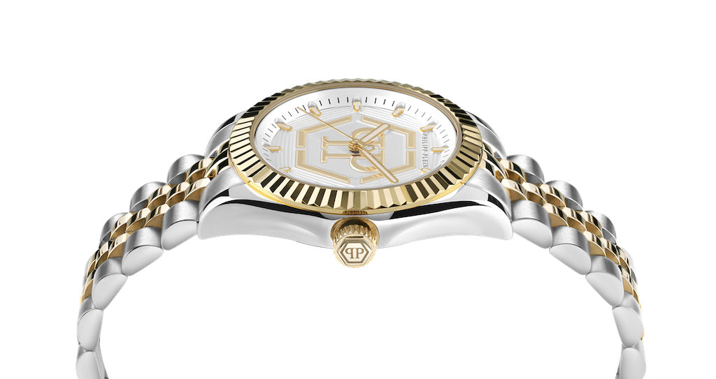 Philipp Plein Rock Couture Ladies Silver Watch PW2BA0323