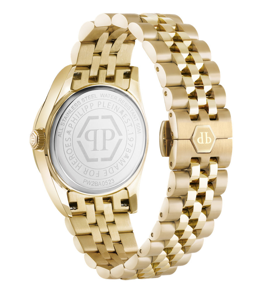 Philipp Plein Rock Couture Ladies Gold Watch PW2BA0523