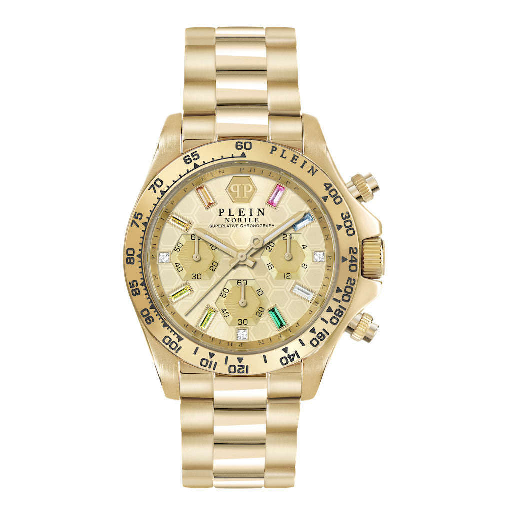 Philipp Plein Rock Couture Ladies Gold Watch PWSBA0223