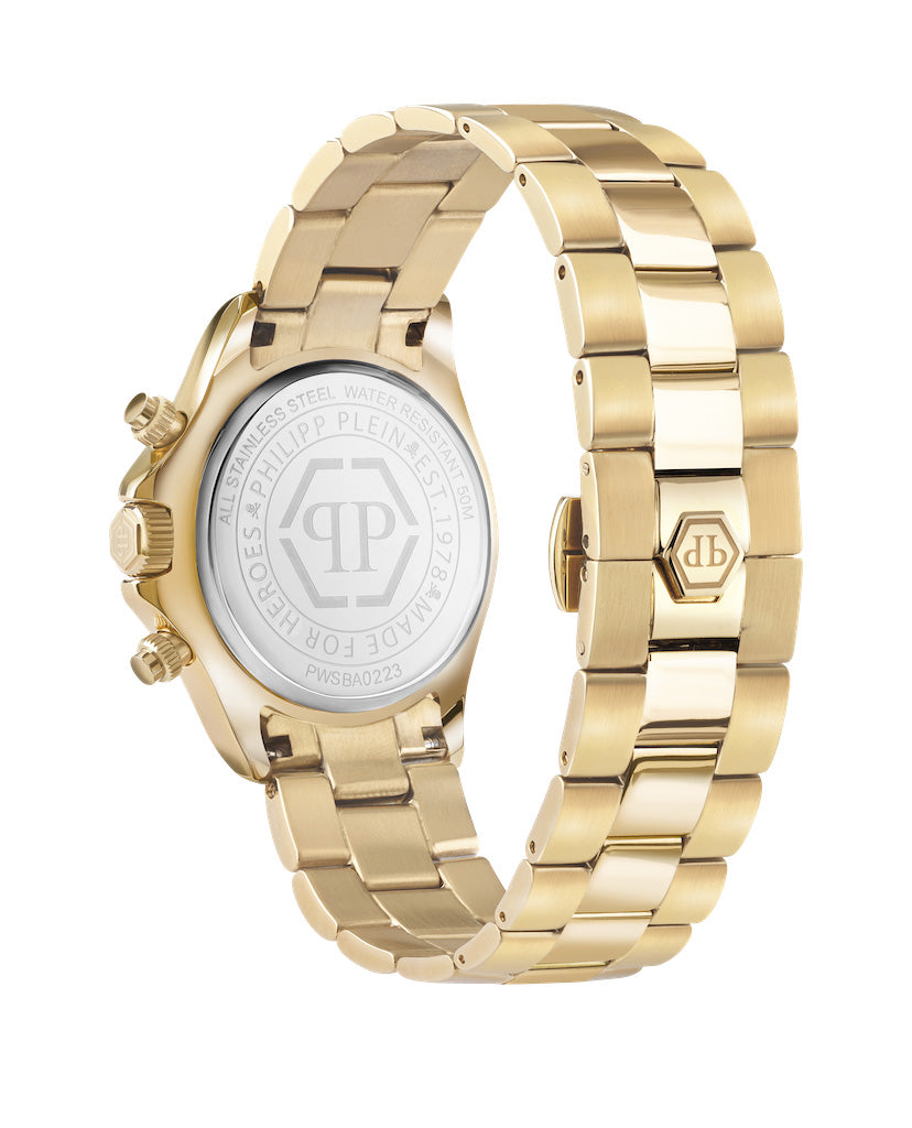 Philipp Plein Rock Couture Ladies Gold Watch PWSBA0223