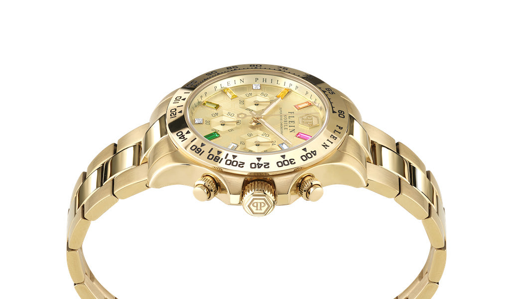 Philipp Plein Rock Couture Ladies Gold Watch PWSBA0223