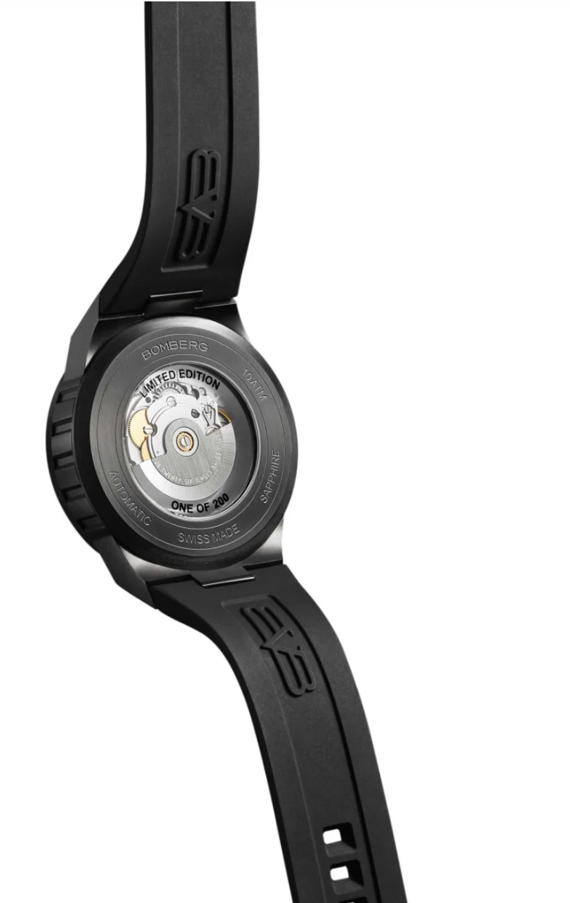 Bomberg Men's Watch BOLT-68 Neo Automatic Doha Metropolis Black PVD BF43APBA.09-2.12