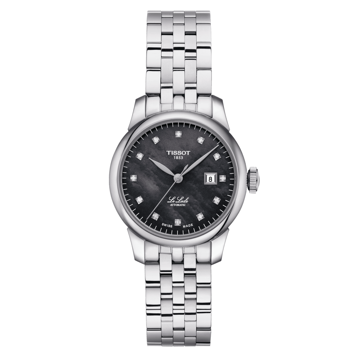 Tissot Ladies Watch Automatic Le Locle 29mm Black Diamond T0062071112600