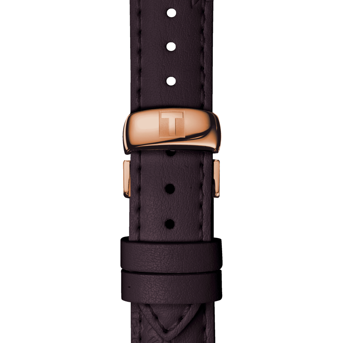 Tissot Ladies Automatic Watch Heart Flower 35mm Powermatic 80 Brown T0502073711704