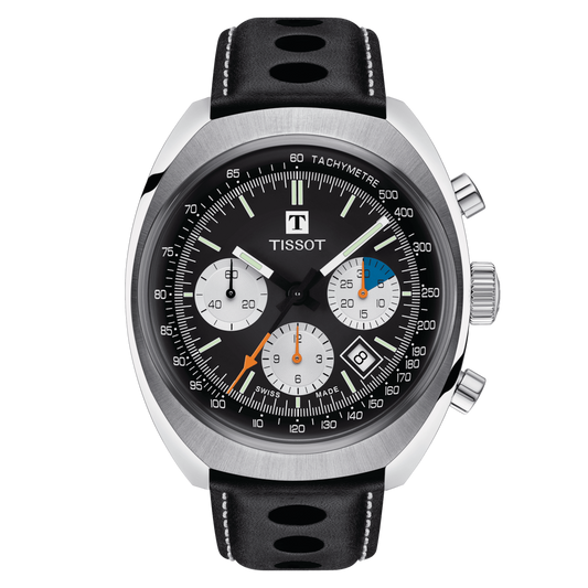 Tissot Men's Watch T-Heritage 1973 Chronograph 43mm Black T1244271605100