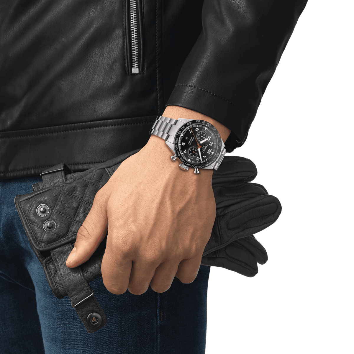 Tissot Men's Watch PRS 516 Automatic Chronograph 45mm Steel Black T1316271105200