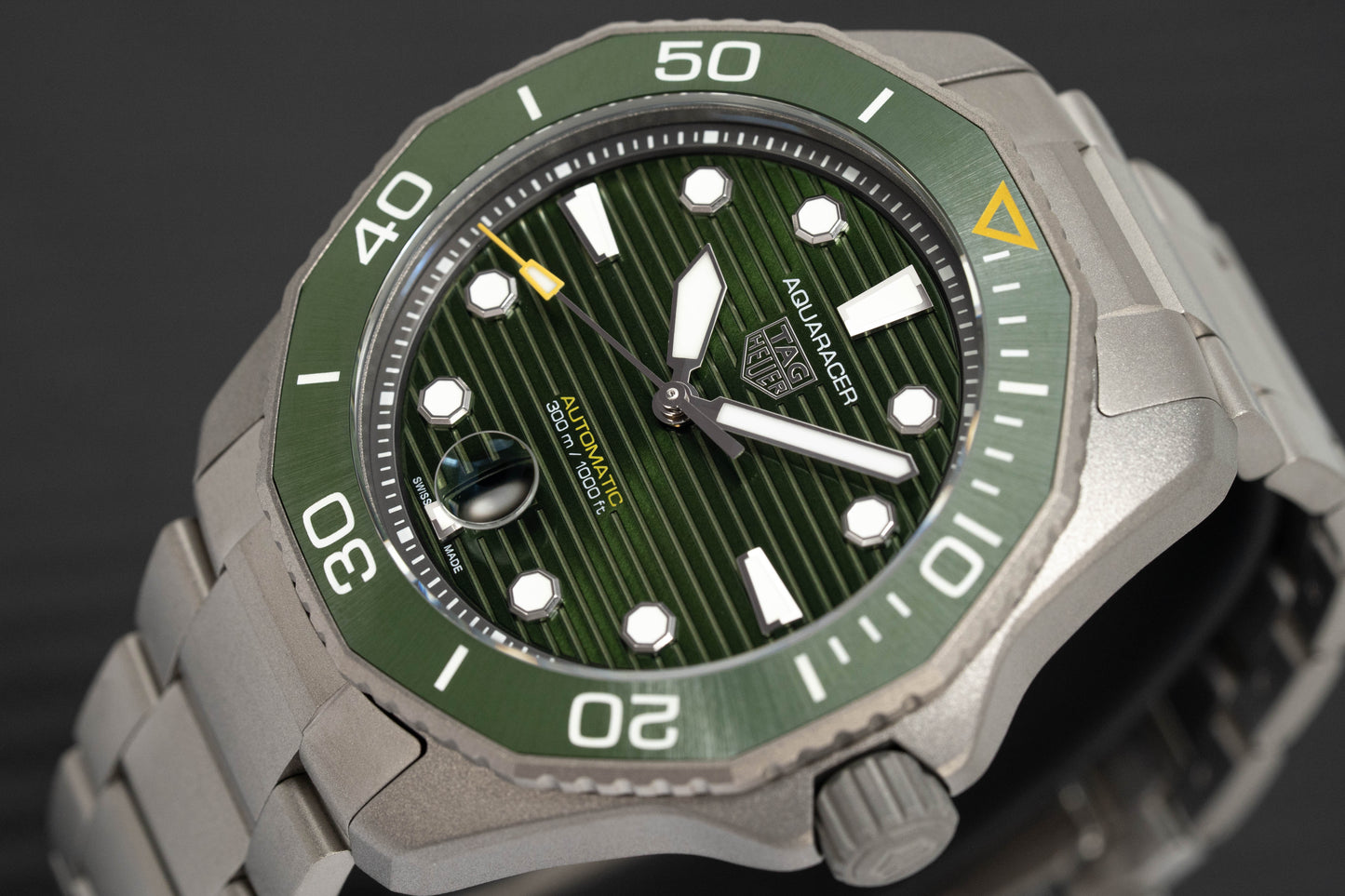 Tag Heuer Watch Automatic Aquaracer Professional Titanium 300 Green WBP208B.BF0631
