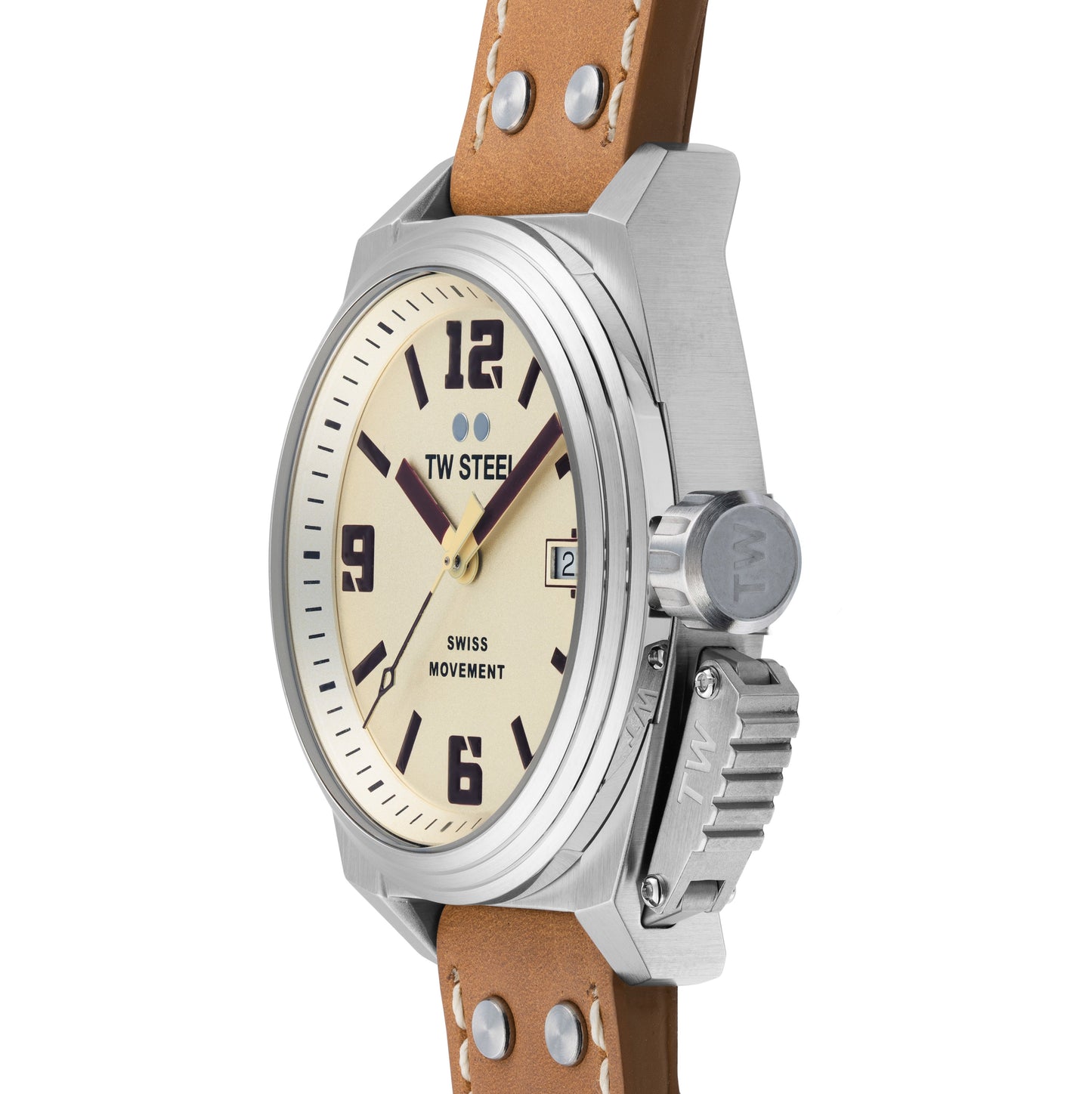 TW Steel Watch Men's Swiss Canteen Cream TW1100