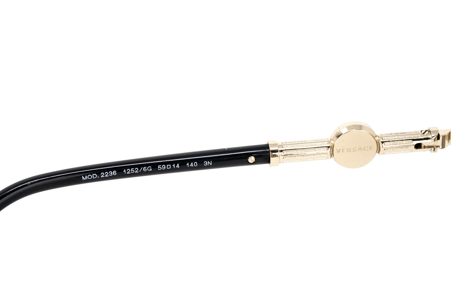Versace Unisex Sunglasses Pilot Pale Gold VE2236 12526G