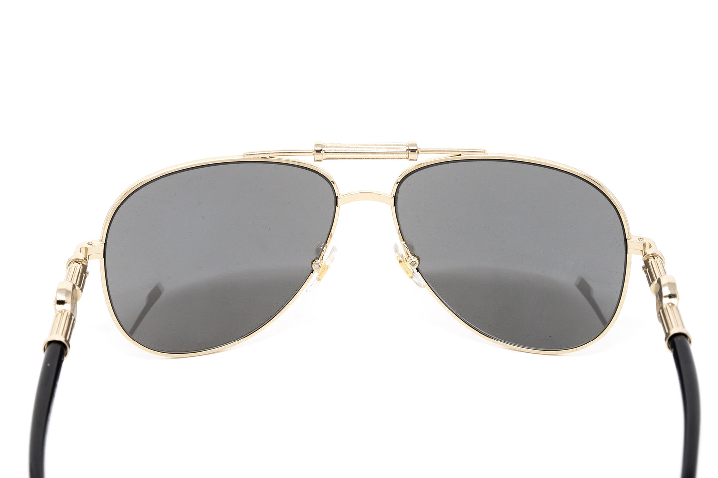 Versace Unisex Sunglasses Pilot Pale Gold VE2236 12526G