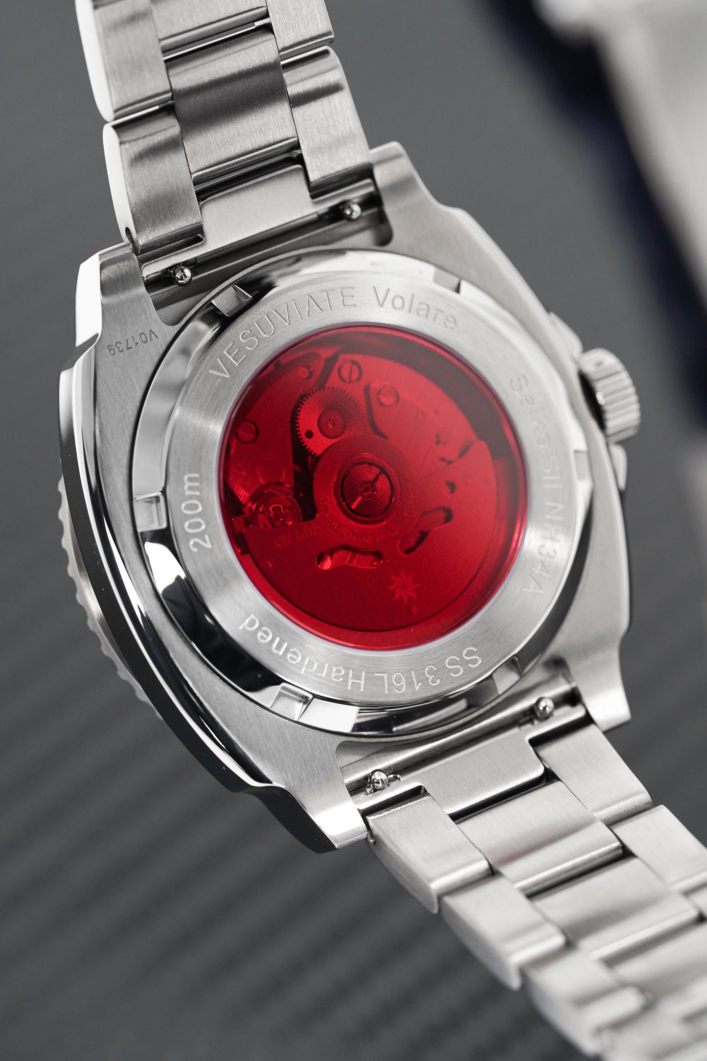 Vesuviate Men's Watch GMT Volare Red