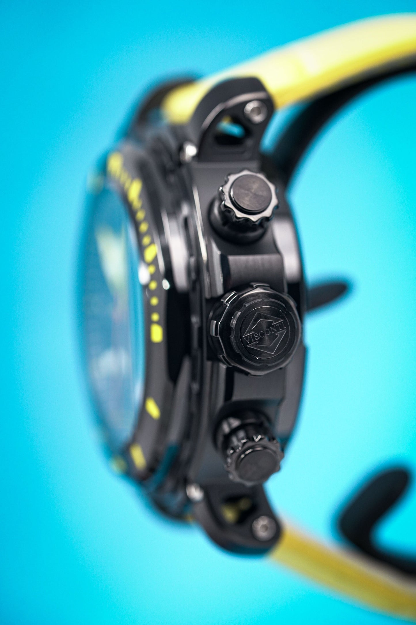Visconti Chronograph Watch Full Dive 500M Yellow KW51-05