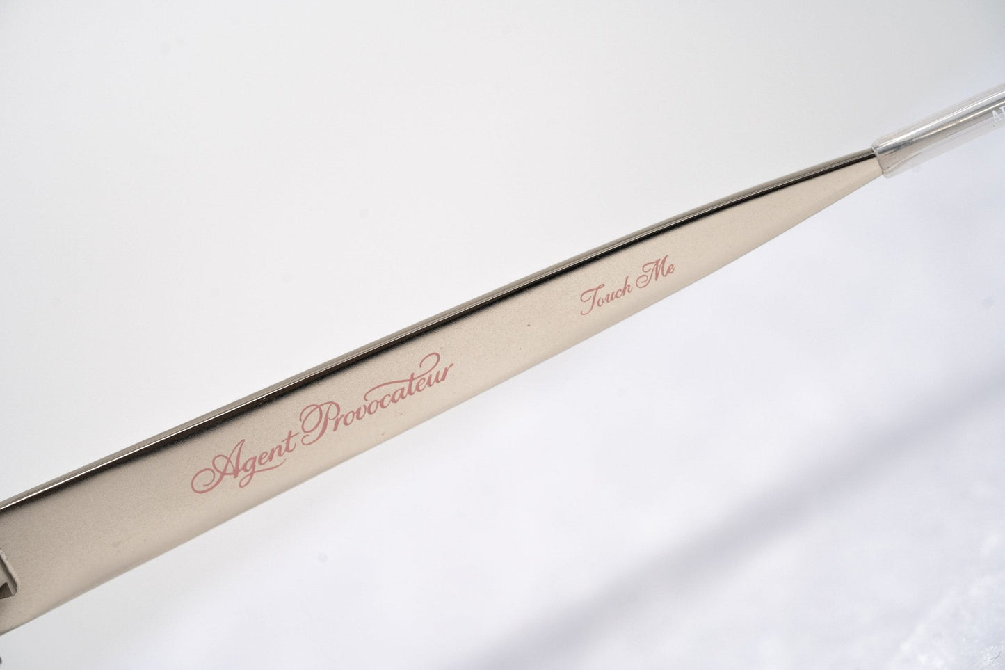 Agent Provocateur Eyeglasses Oval Beige and Silver