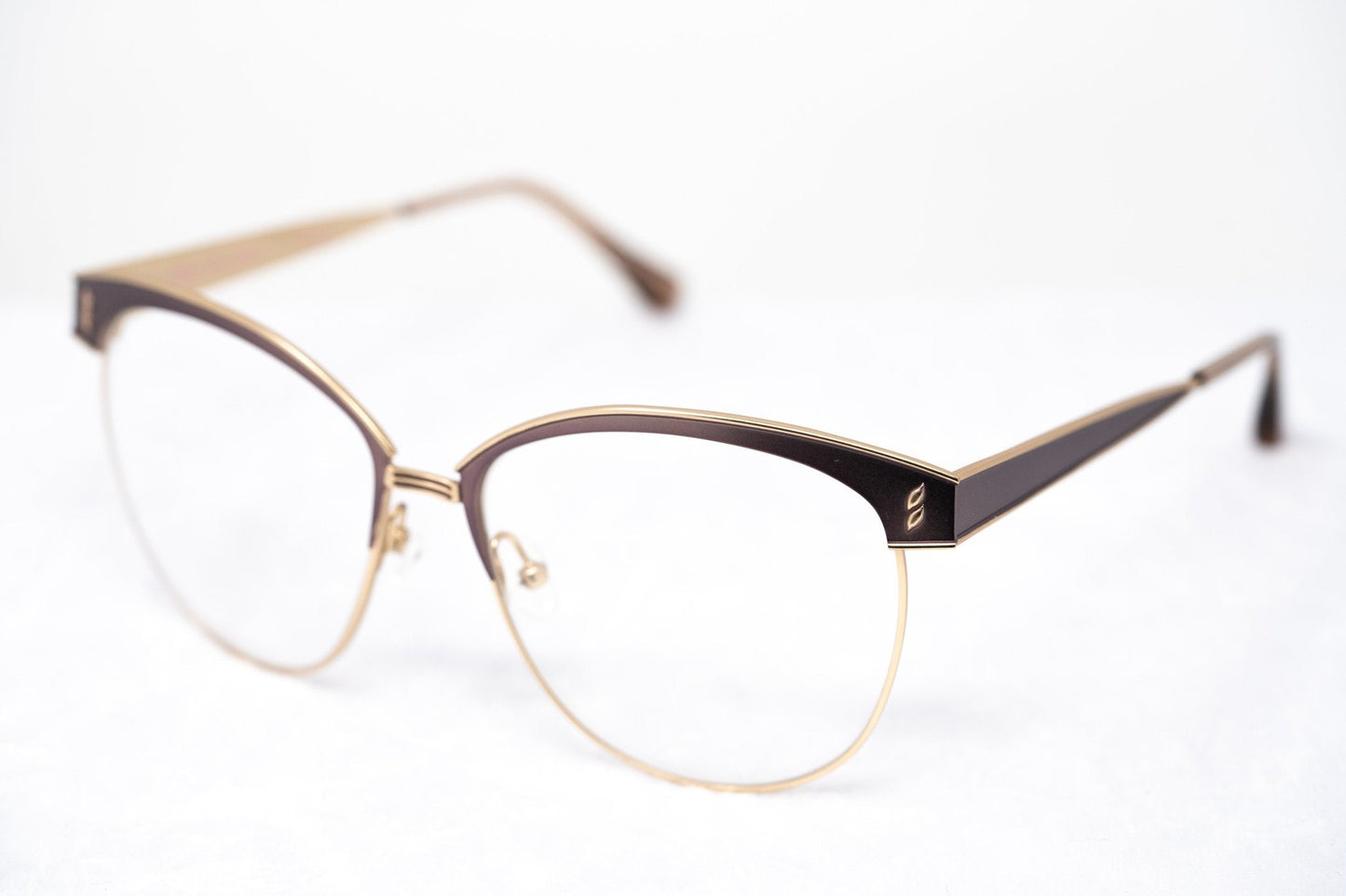 Agent Provocateur Eyeglasses Oval Brown and Gold