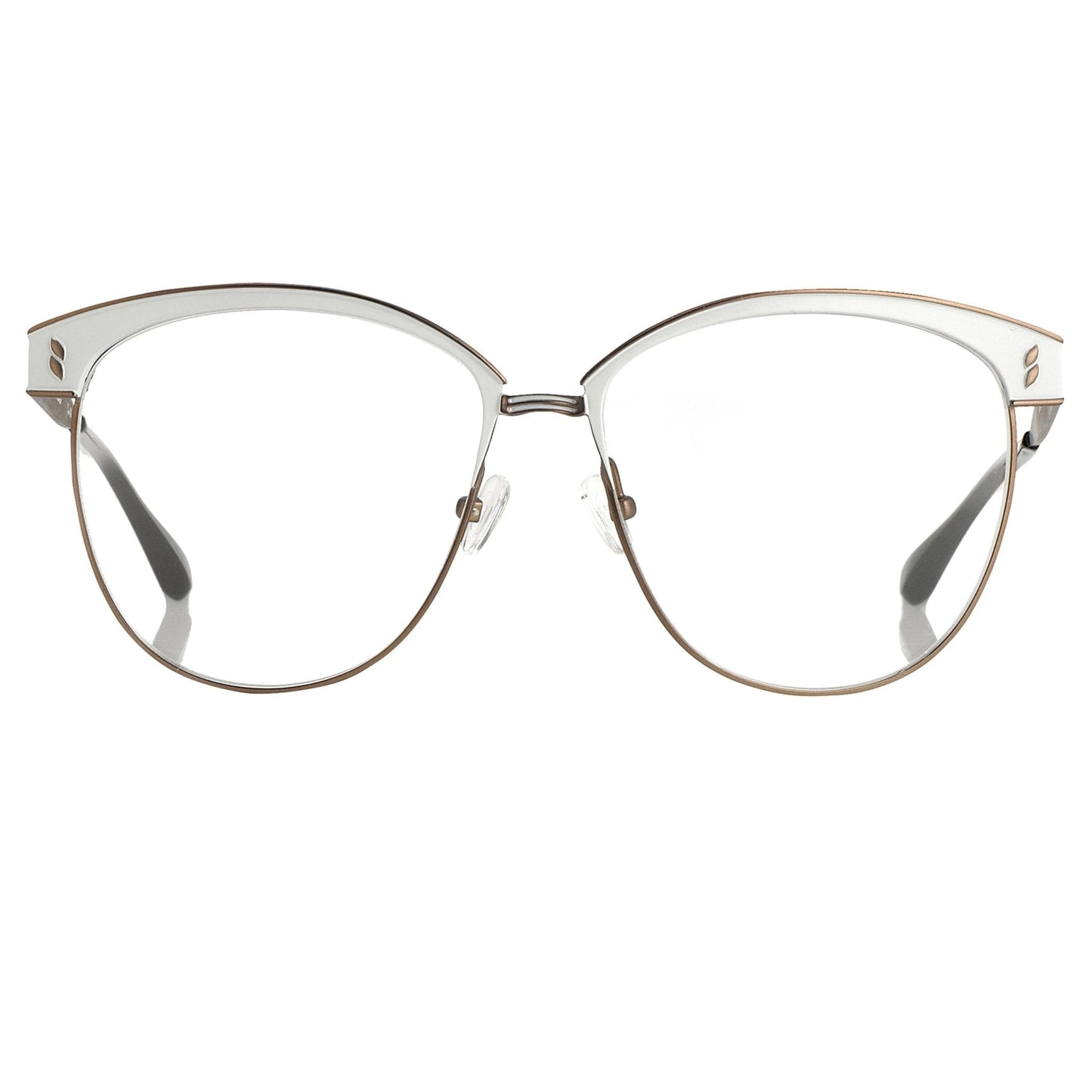 Agent Provocateur Eyeglasses Oval White/Dark Brown