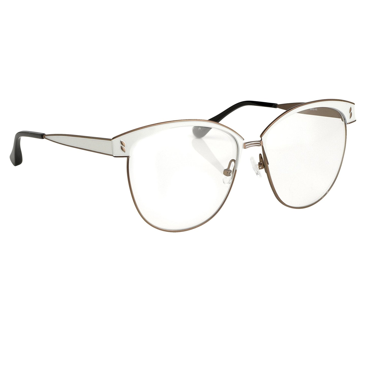 Agent Provocateur Eyeglasses Oval White/Dark Brown