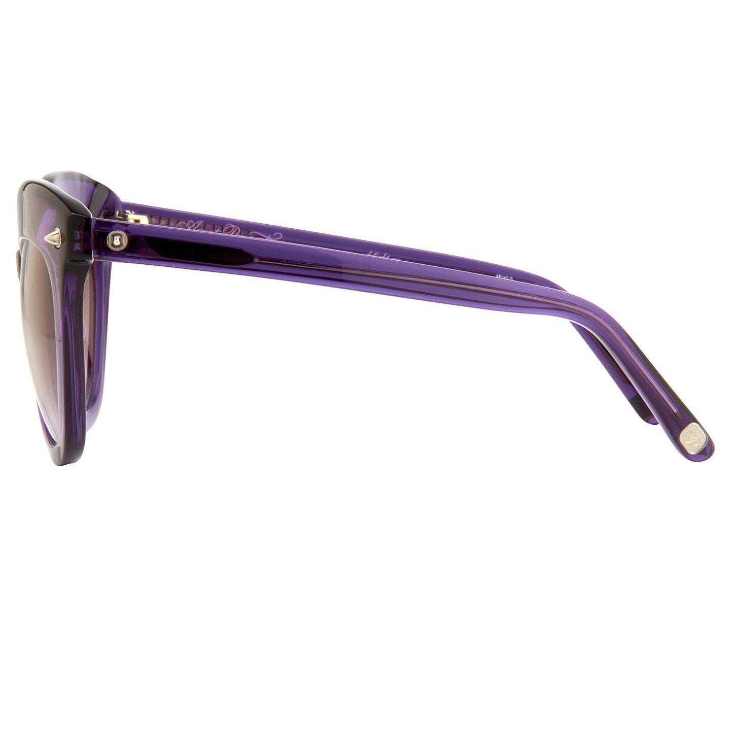Agent Provocateur Ladies Sunglasses Cat Eye Purple with Steel and Brown AP45C5SUN