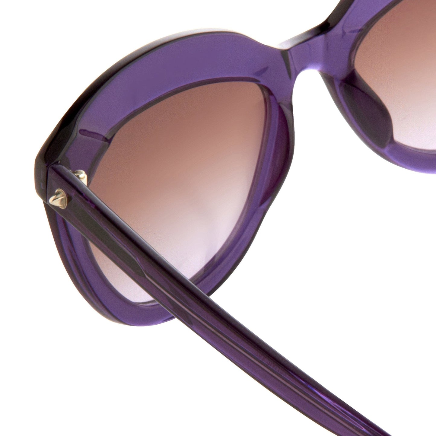 Agent Provocateur Ladies Sunglasses Cat Eye Purple with Steel and Brown AP45C5SUN