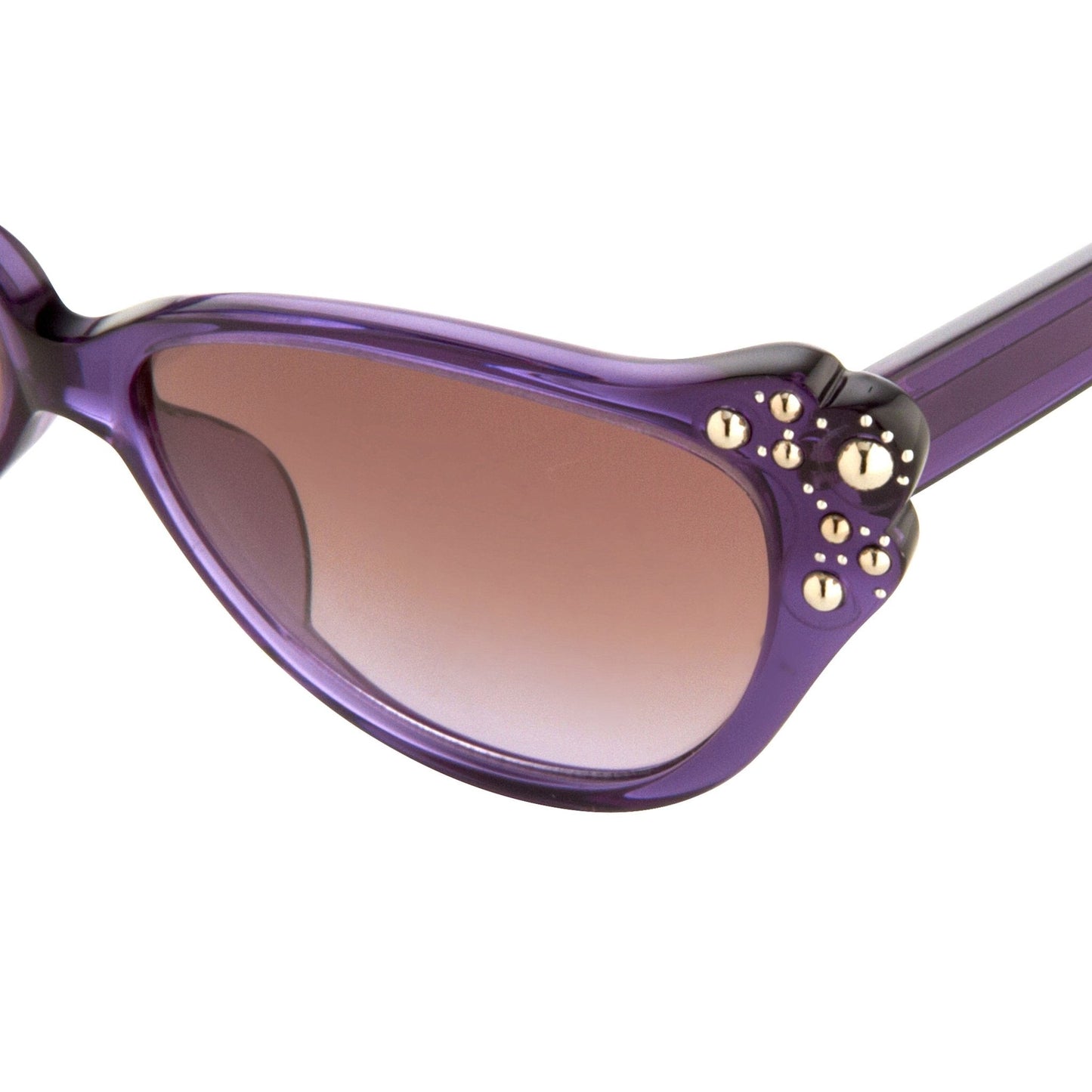 Agent Provocateur Sunglasses Cat Eye Purple and Brown