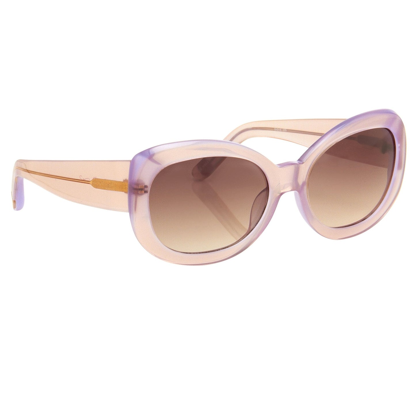 Agent Provocateur Ladies Sunglasses Round Beige and Brown AP57C4SUN